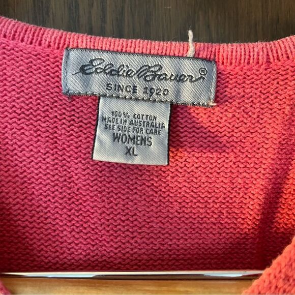 Eddie Bauer Pink Cotton Sweater - Picture 4 of 8